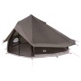 Tipi sátor barna szürke 700 x 700 x 395 cm poliészter és acél
