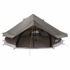 Tipi sátor barna szürke 800 x 800 x 430 cm poliészter és acél