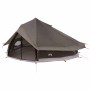 Tipi sátor barna szürke 800 x 800 x 430 cm poliészter és acél