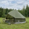 Tipi sátor olajzöld 300 x 300 x 200 cm poliészter és acél