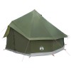 Tipi sátor olajzöld 300 x 300 x 200 cm poliészter és acél