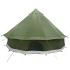 Tipi sátor olajzöld 300 x 300 x 200 cm poliészter és acél