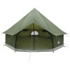 Tipi sátor olajzöld 300 x 300 x 200 cm poliészter és acél