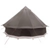 Tipi sátor barna szürke 300 x 300 x 200 cm poliészter és acél