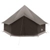Tipi sátor barna szürke 300 x 300 x 200 cm poliészter és acél