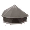 Tipi sátor barna szürke 300 x 300 x 200 cm poliészter és acél
