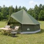 Tipi sátor olajzöld 400 x 400 x 250 cm poliészter és acél