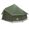 Tipi sátor olajzöld 400 x 400 x 250 cm poliészter és acél