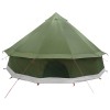 Tipi sátor olajzöld 400 x 400 x 250 cm poliészter és acél