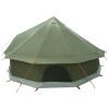 Tipi sátor olajzöld 400 x 400 x 250 cm poliészter és acél