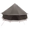 Tipi sátor barna szürke 400 x 400 x 250 cm poliészter és acél