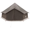 Tipi sátor barna szürke 400 x 400 x 250 cm poliészter és acél