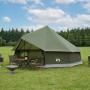 Tipi sátor olajzöld 600 x 600 x 350 cm poliészter és acél