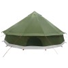 Tipi sátor olajzöld 600 x 600 x 350 cm poliészter és acél