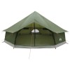 Tipi sátor olajzöld 600 x 600 x 350 cm poliészter és acél