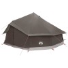 Tipi sátor barna szürke 600 x 600 x 350 cm poliészter és acél