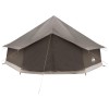 Tipi sátor barna szürke 600 x 600 x 350 cm poliészter és acél