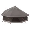 Tipi sátor barna szürke 600 x 600 x 350 cm poliészter és acél