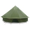 Tipi sátor olajzöld 500 x 500 x 300 cm poliészter és acél