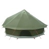 Tipi sátor olajzöld 500 x 500 x 300 cm poliészter és acél