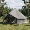 Tipi sátor barna szürke 500 x 500 x 300 cm poliészter és acél