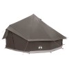 Tipi sátor barna szürke 500 x 500 x 300 cm poliészter és acél