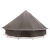 Tipi sátor barna szürke 500 x 500 x 300 cm poliészter és acél