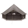 Tipi sátor barna szürke 500 x 500 x 300 cm poliészter és acél