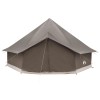Tipi sátor barna szürke 500 x 500 x 300 cm poliészter és acél
