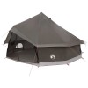 Tipi sátor barna szürke 500 x 500 x 300 cm poliészter és acél