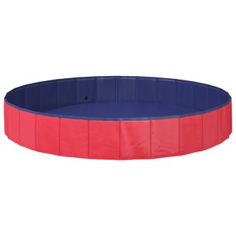 Gyerekmedence piros ø200 x 30 cm vastag pvc és mérnöki fa