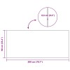 Sportvédő matrac fekete 200 x 90 x 0,6 cm magas sűrűségű pvc