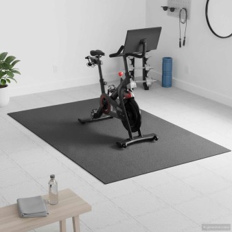 Sportvédő matrac fekete 183 x 122 x 0,6 cm magas sűrűségű pvc