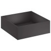 Kerti cserép fekete 60 x 60 x 20 cm hidegen hengerelt acél