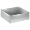 Kerti cserép 2 db ezüst 60 x 60 x 20 cm horganyzott acél