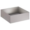 Kerti cserép rozsdás 60 x 60 x 20 cm időjárásálló acél