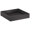 Kerti cserép fekete 80 x 80 x 20 cm hidegen hengerelt acél