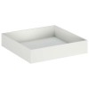 Kerti cserép fehér 80 x 80 x 20 cm hidegen hengerelt acél
