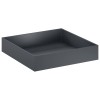 Kerti cserép 2 db antracitszürke 80 x 80 x 20 cm