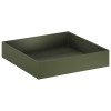 Kerti cserép 2 db olajzöld 80 x 80 x 20 cm