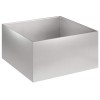 Kerti cserép 2 db ezüst 60 x 60 x 30 cm rozsdamentes acél