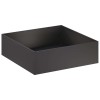 Kerti cserép 2 db fekete 80 x 80 x 30 cm hidegen hengerelt acél
