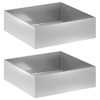 Kerti cserép 2 db ezüst 80 x 80 x 30 cm horganyzott acél