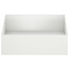 Kerti cserép 2 db fehér 100 x 100 x 30 cm