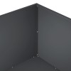 Kerti cserép 2 db antracitszürke 60 x 60 x 40 cm