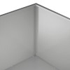 Kerti cserép 2 db ezüst 60 x 60 x 40 cm horganyzott acél