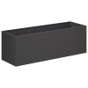 Kerti cserép fekete 60 x 20 x 20 cm hidegen hengerelt acél