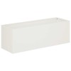 Kerti cserép fehér 60 x 20 x 20 cm hidegen hengerelt acél