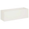 Kerti cserép 2 db fehér 60 x 20 x 20 cm hidegen hengerelt acél