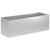 Kerti cserép 2 db ezüst 60 x 20 x 20 cm horganyzott acél